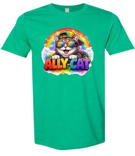 Ally Cat Adult Gildan Soft Shirt