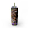 Skinny Tumbler with Straw – 20 oz Stainless Steel Cup