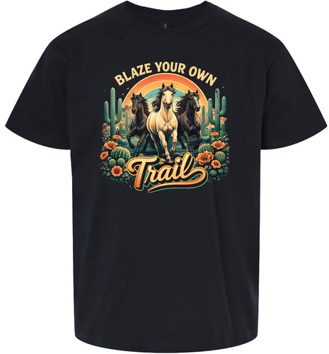 Blaze Your Own Trail Children's Gildan Soft Shirt