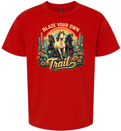 Blaze Your Own Trail Children's Gildan Soft Shirt