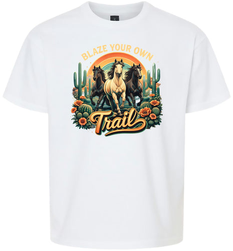 Blaze Your Own Trail Children's Gildan Soft Shirt
