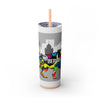 Skinny Tumbler with Straw – 20 oz Stainless Steel Cup