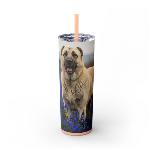Skinny Tumbler with Straw – 20 oz Stainless Steel Cup