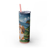 Skinny Tumbler with Straw – 20 oz Stainless Steel Cup