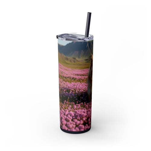 Skinny Tumbler with Straw – 20 oz Stainless Steel Cup