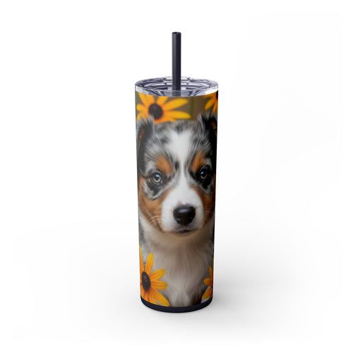 Skinny Tumbler with Straw – 20 oz Stainless Steel Cup