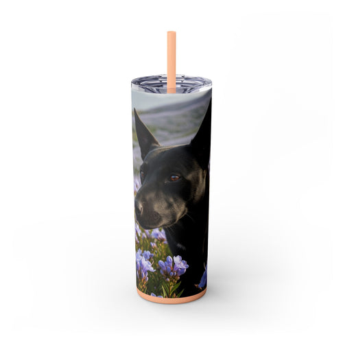 Skinny Tumbler with Straw – 20 oz Stainless Steel Cup