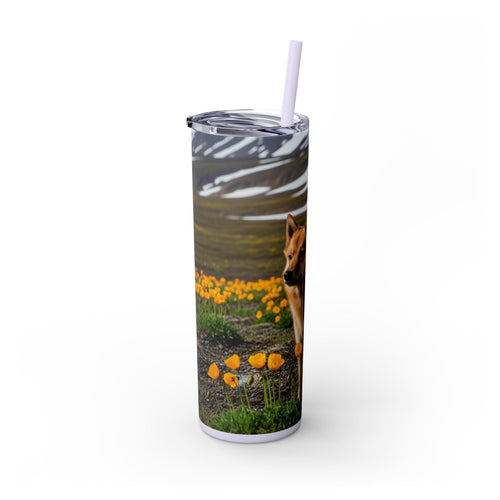 Skinny Tumbler with Straw – 20 oz Stainless Steel Cup