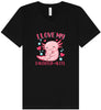 Love My Daughter Alotl Unisex V-Neck Shirt