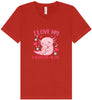 Love My Daughter Alotl Unisex V-Neck Shirt