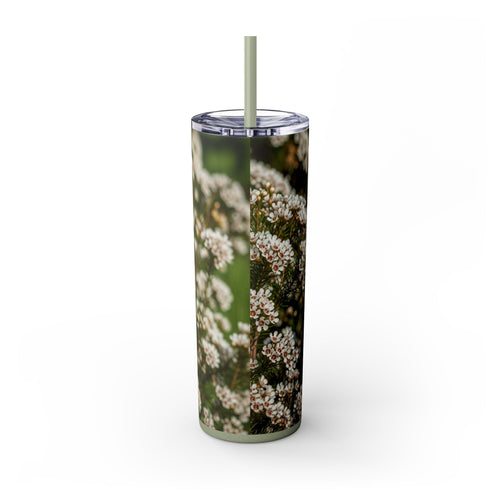 Skinny Tumbler with Straw – 20 oz Stainless Steel Cup