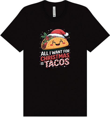 Tacos for Christmas Adult Bella Canvas Shirt