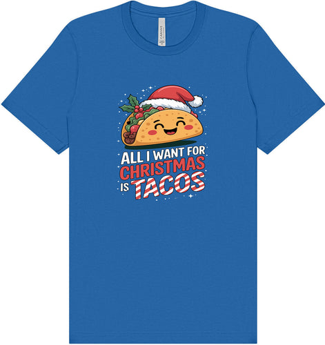 Tacos for Christmas Adult Bella Canvas Shirt
