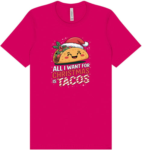 Tacos for Christmas Adult Bella Canvas Shirt