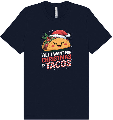 Tacos for Christmas Adult Bella Canvas Shirt