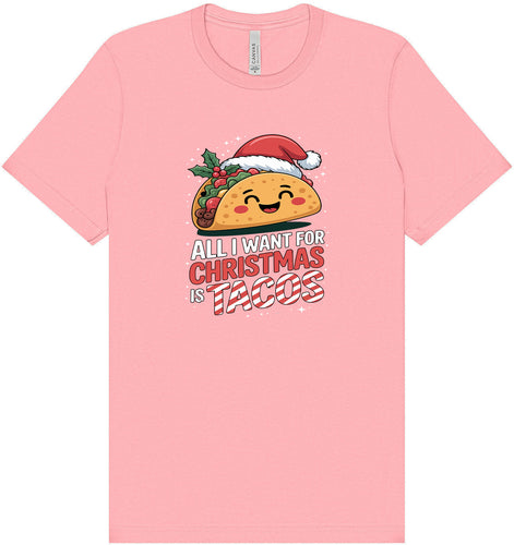 Tacos for Christmas Adult Bella Canvas Shirt