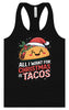 Tacos for Christmas Women's Racerback Tank