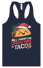 Tacos for Christmas Women's Racerback Tank