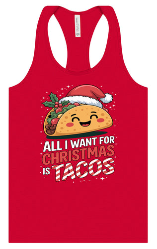 Tacos for Christmas Women's Racerback Tank
