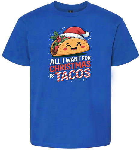 Tacos for Christmas Children's Gildan Soft Shirt
