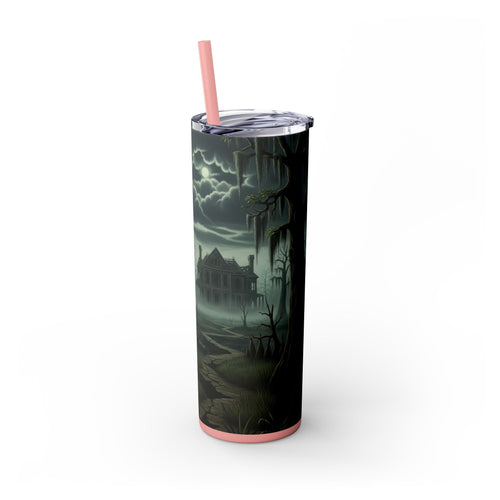 Skinny Tumbler with Straw – 20 oz Stainless Steel Cup
