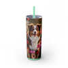 Skinny Tumbler with Straw – 20 oz Stainless Steel Cup