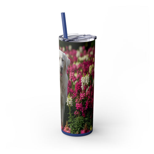 Skinny Tumbler with Straw – 20 oz Stainless Steel Cup