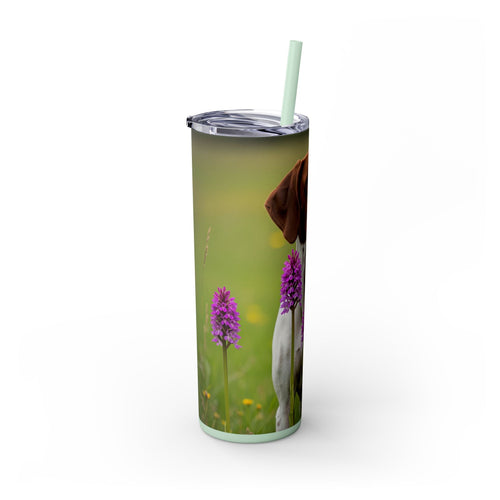 Skinny Tumbler with Straw – 20 oz Stainless Steel Cup