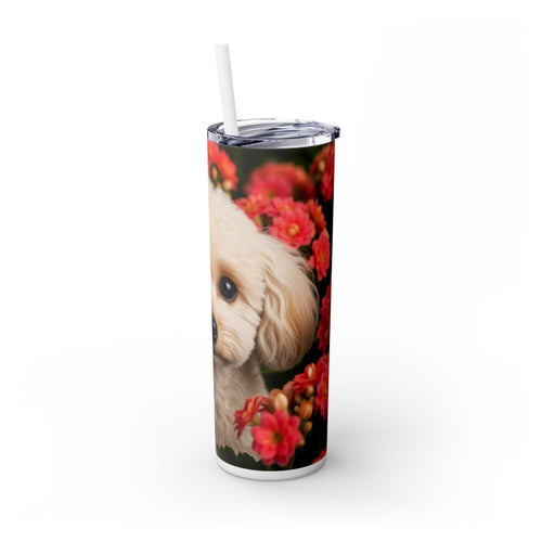 Skinny Tumbler with Straw – 20 oz Stainless Steel Cup