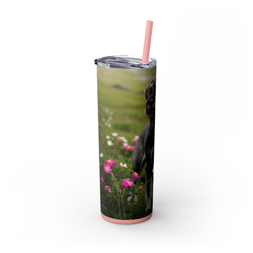 Skinny Tumbler with Straw – 20 oz Stainless Steel Cup