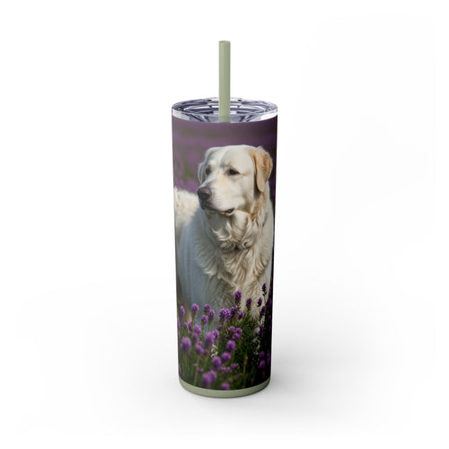 Skinny Tumbler with Straw – 20 oz Stainless Steel Cup