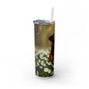 Skinny Tumbler with Straw – 20 oz Stainless Steel Cup