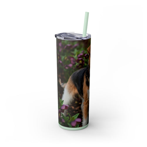 Skinny Tumbler with Straw – 20 oz Stainless Steel Cup