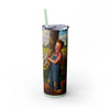 Skinny Tumbler with Straw – 20 oz Stainless Steel Cup