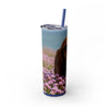 Skinny Tumbler with Straw – 20 oz Stainless Steel Cup