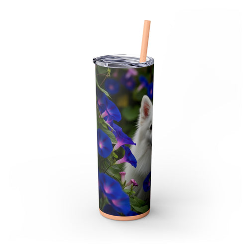 Skinny Tumbler with Straw – 20 oz Stainless Steel Cup