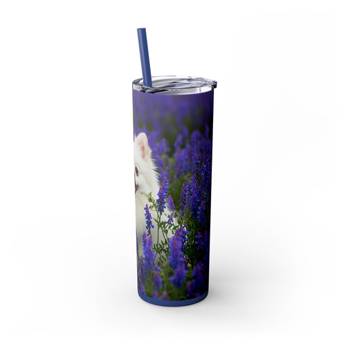 Skinny Tumbler with Straw – 20 oz Stainless Steel Cup