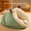 Slippers Shape Pet Warm Pet Bed