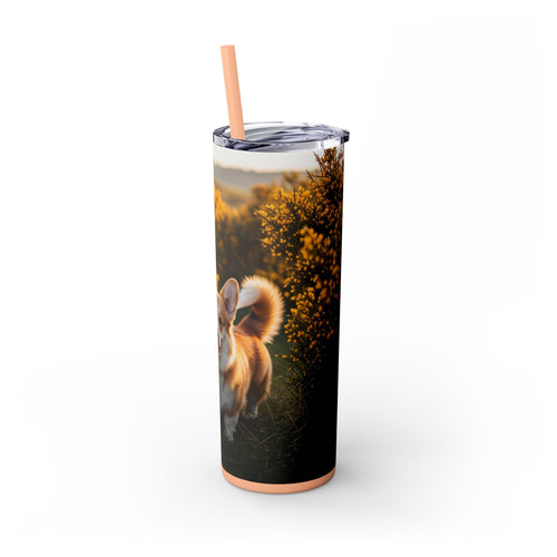 Skinny Tumbler with Straw – 20 oz Stainless Steel Cup