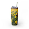Skinny Tumbler with Straw – 20 oz Stainless Steel Cup