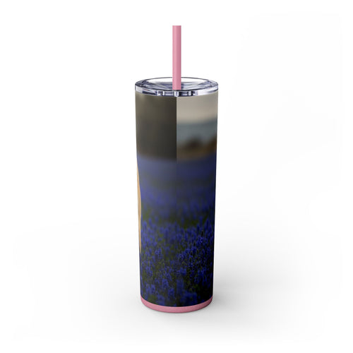 Skinny Tumbler with Straw – 20 oz Stainless Steel Cup