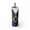 Skinny Tumbler with Straw – 20 oz Stainless Steel Cup