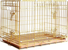 24-42 Collapsible Copper Gold Dog Crate GLD24-42