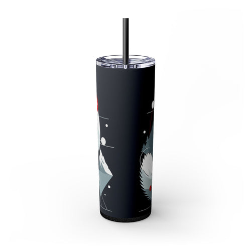 Skinny Tumbler with Straw – 20 oz Stainless Steel Cup