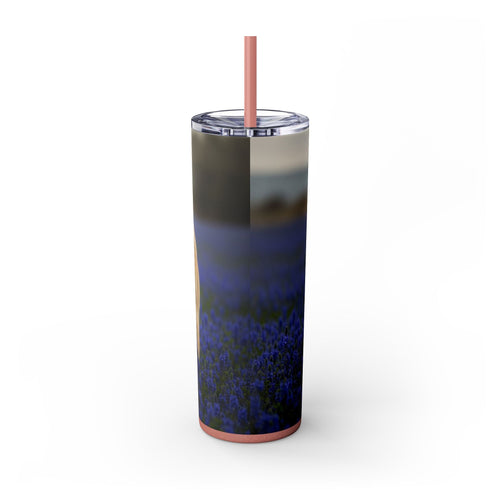 Skinny Tumbler with Straw – 20 oz Stainless Steel Cup