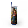 Skinny Tumbler with Straw – 20 oz Stainless Steel Cup