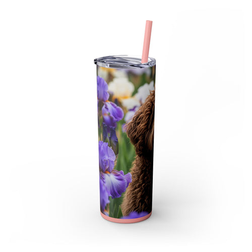 Skinny Tumbler with Straw – 20 oz Stainless Steel Cup