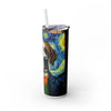 Skinny Tumbler with Straw – 20 oz Stainless Steel Cup