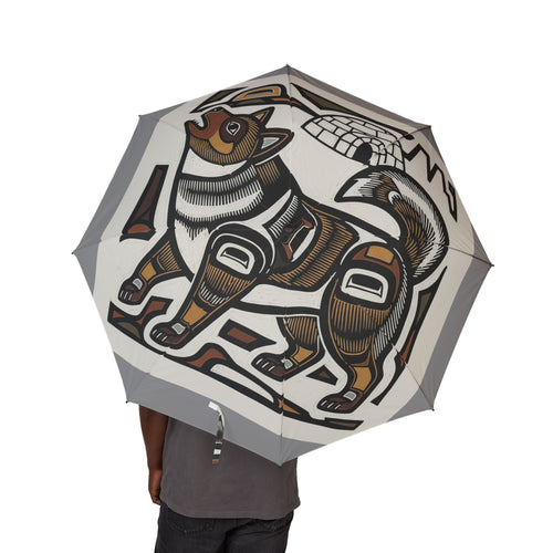 48 Semi-Automatic Umbrella – Windproof Large Travel Rain Umbrella