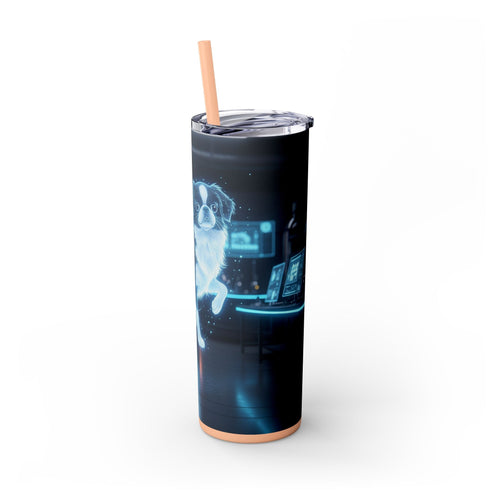 Skinny Tumbler with Straw – 20 oz Stainless Steel Cup